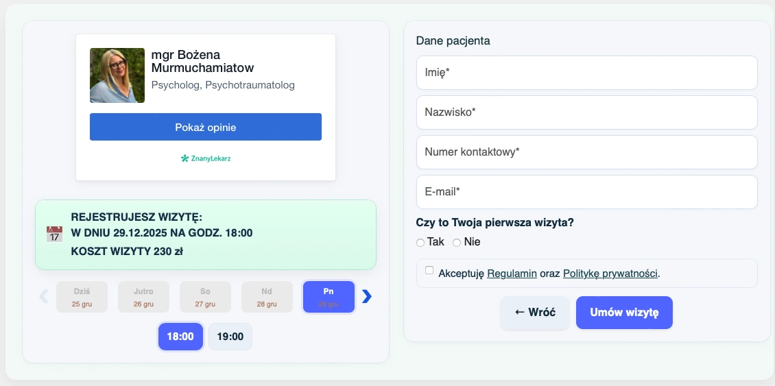 Ikona modułu umawiania wizyt
